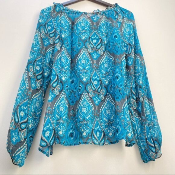 Oscar‎ De LA Renta Blouse Women Size 12 - Picture 2 of 7